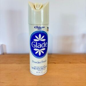 Vintage 1982 Johnson Glade Powder Fresh  Air Freshener Spray 7 Oz